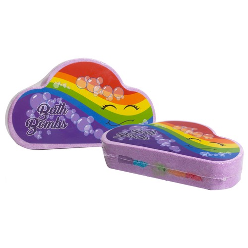 POKHARA Bomba de baño con forma de nube violeta y aroma a lavanda POKHARA 150 g.