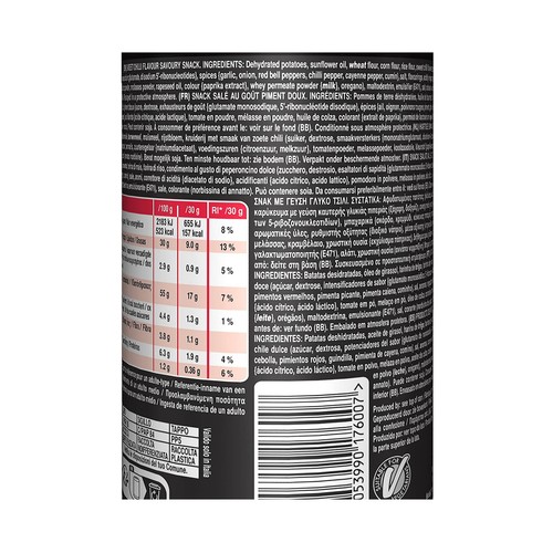 PRINGLES Flame Patatas  con sabor a chilli dulce 160 g.