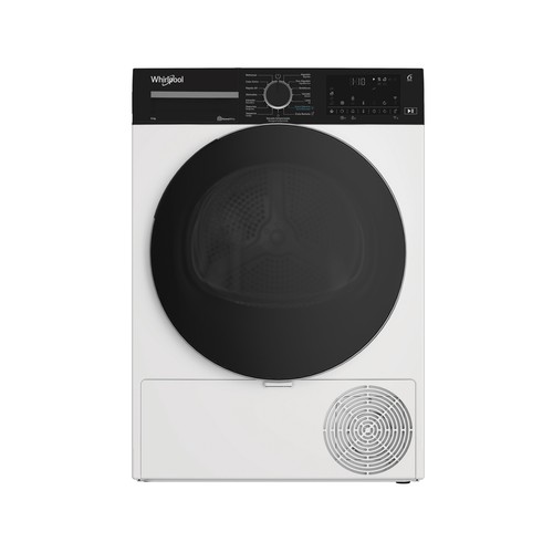 Secadora por condensación con bomba de calor WHIRLPOOL, capacidad de secado: 9KG, clasificación energética: A+++, H: 84,6cm, A: 59,8cm, F: 67,4cm.
