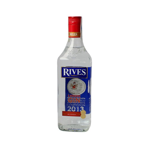 RIVES Ginebra tipo London dry gin RIVES botella 70 cl.