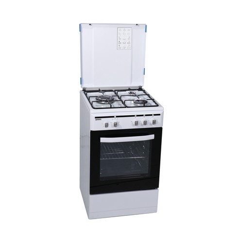 Cocina independiente a gas butano ROMMER ECH 352 FG, 3 fuegos, horno eléctrico, H: 82,6cm, A: 50cm, F: 54cm.