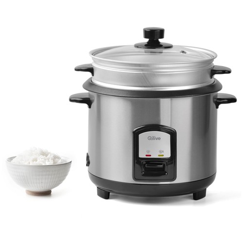 Arrocera QILIVE Q.5443, capacidad 5L, 700W, tapa de cristal.