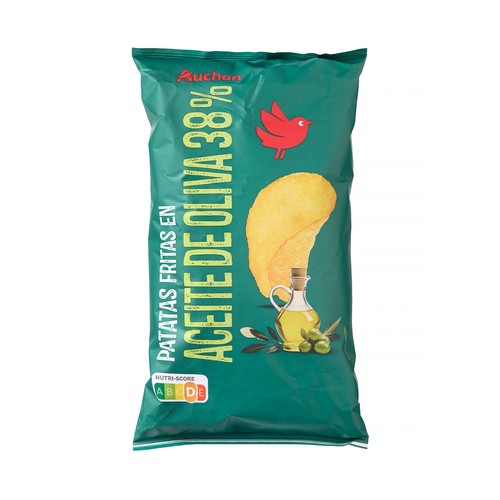 PRODUCTO ALCAMPO Patatas fritas lisas con aceite de oliva bolsa de 150 g.