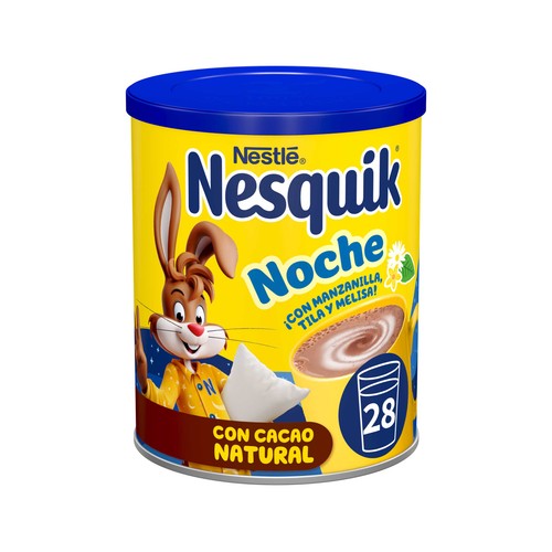 NESQUIK de NESTLÉ Cacao soluble con tila, melisa y manzanilla buenas noches 400 g.
