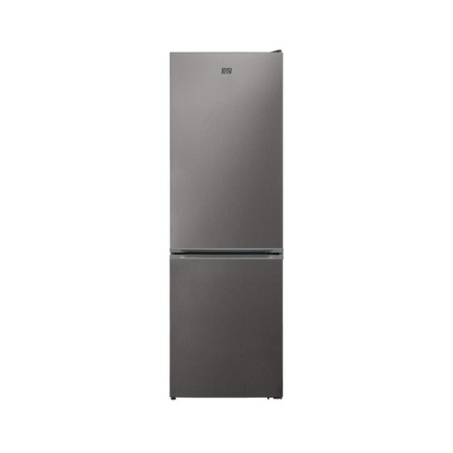 Frigorífico combi 186 cm, NEW POL NWC186ELDX INOX, NO FROST, clasificación energética: E, capacidad total: 295L.