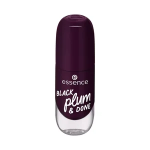 ESSENCE tono 84 Black plum & done, ciruela oscura Esmalte de uñas de secado rápido y acabado brillante.