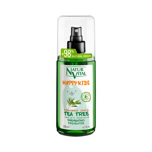 Imagen de NATUR VITAL Happy kids Champú preventivo en spray, con aceite de arból de té 200 ml.