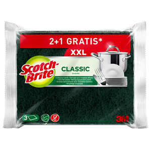 Imagen de SCOTCH-BRITE Classic Estropajo XXL de fibra verde 2 uds