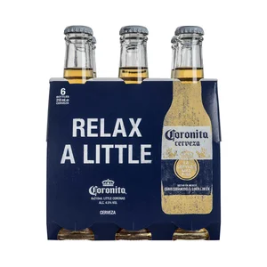 CORONITA Cerveza pack 6 botella x 21 cl.