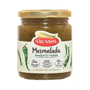 VICASOL Mermelada de pimiento verde 250 g.