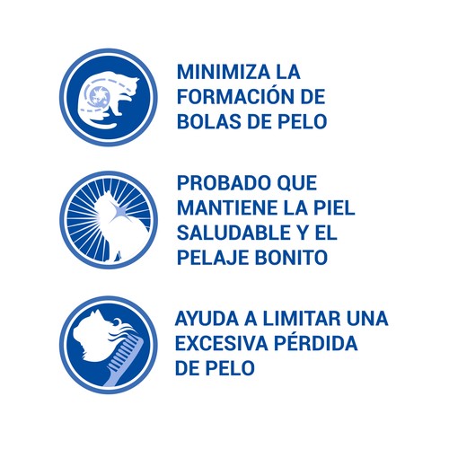 PURINA ONE Pienso rico en pollo y cereales integrales tratamiento bolas de pelo saco 1,5 kg.