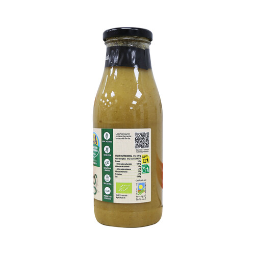 ALCAMPO PRODUCCIÓN CONTROLADA Crema de brócoli y garbanzos ecológica ALCAMPO PRODUCCIÓN CONTROLADA ECOLÓGICO 500 ml.
