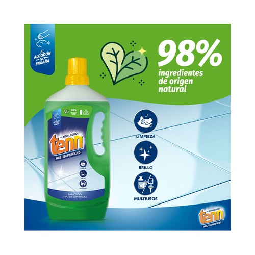 TENN Limpiahogar multisuperficies con bioalcohol 1300 ml.