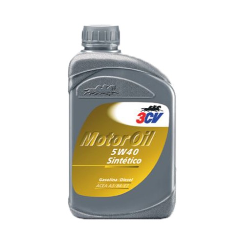 Aceite sintético para vehiculos con motores diésel y gasolina, 3CV, 1 litro.