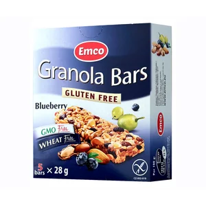 EMCO Barritas de cereales con arándanos sin gluten 5 ud.141 g.