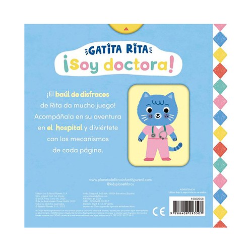 Gatita Rita ¡Soy doctora!. Cuento animado con pestañas para estirar. Grace Habib, TIMUNMAS