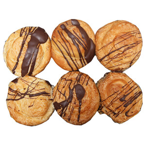 Imagen de Mini ensaimadas de chocolate, 6 unds.