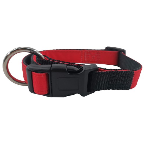 PRODUCTO ALCAMPO Collar de perro (1.5 cm.) rojo, para perros S/M 32 - 40 cm.