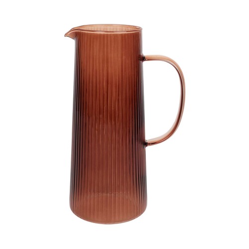 Botella 1,3L en relieve, color moca. ACTUEL