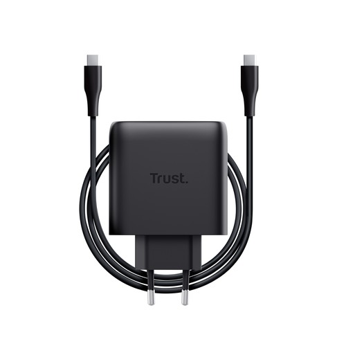 Cargador de casa TRUST Maxo Gan, 65W, 4 puertos + cable usb C