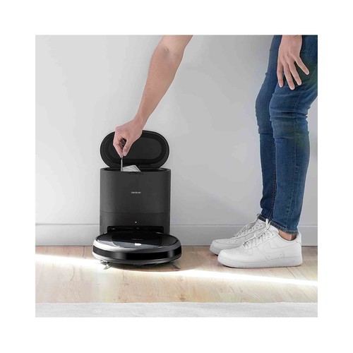 Robot aspirador y friegasuelos con base de autovaciado CECOTEC Conga 2290 Ultra Home, Wi-Fi, APP control, 2100Pa, programable, especial mascotas.