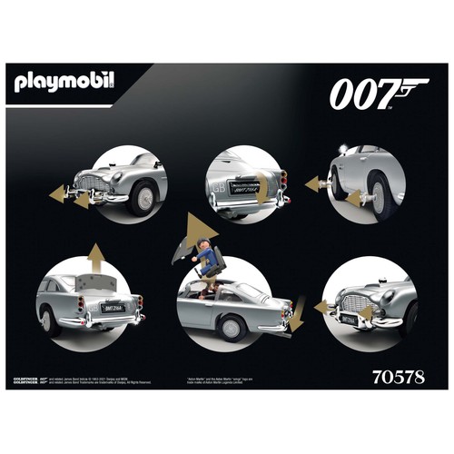Playset James Bond Aston Martin DB5 – Edición Goldfinger PLAYMOBIL Aston Martin 70578.