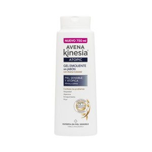 Imagen de AVENA KINESIA Atopic Gel emoliente sin jabón y con avena coloidal, para pieles sensibles y atópicas 750 ml.