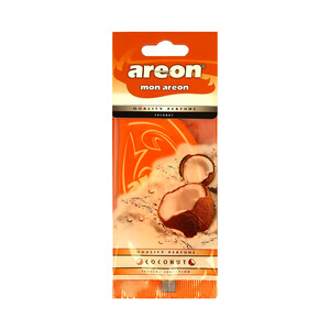 Ambientador de coche fabricado en celulosa para colgar, con olor a coco AERON Mon classic.