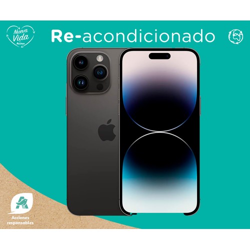 iPhone 14 Pro Max 128 GB, 6GB RAM, pantalla 17,01 cm (6,7") Reacondiciando, APPLE.