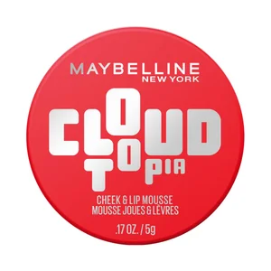 MAYBELLINE Cloudtopia tono 03 Divine crimson Colorete mousse para labios y mejillas, acabado mate difuminado.