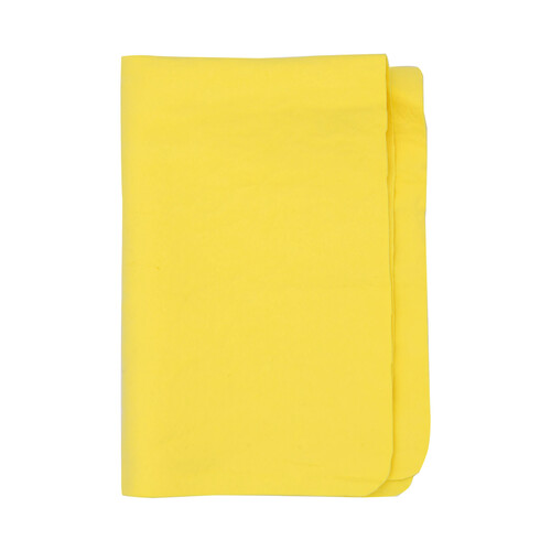 Gamuza sintética de 50 x 40 centímetros, de color amarillo, PRODUCTO ALCAMPO.