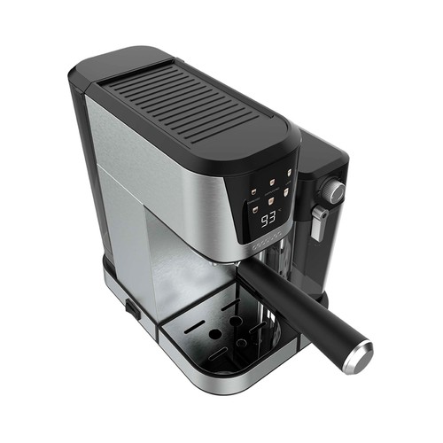 Cafetera  semiautomática CECOTEC Power Espresso 20 Cream, café molido, 2 tazas, presión 20 bar, 1350W.
