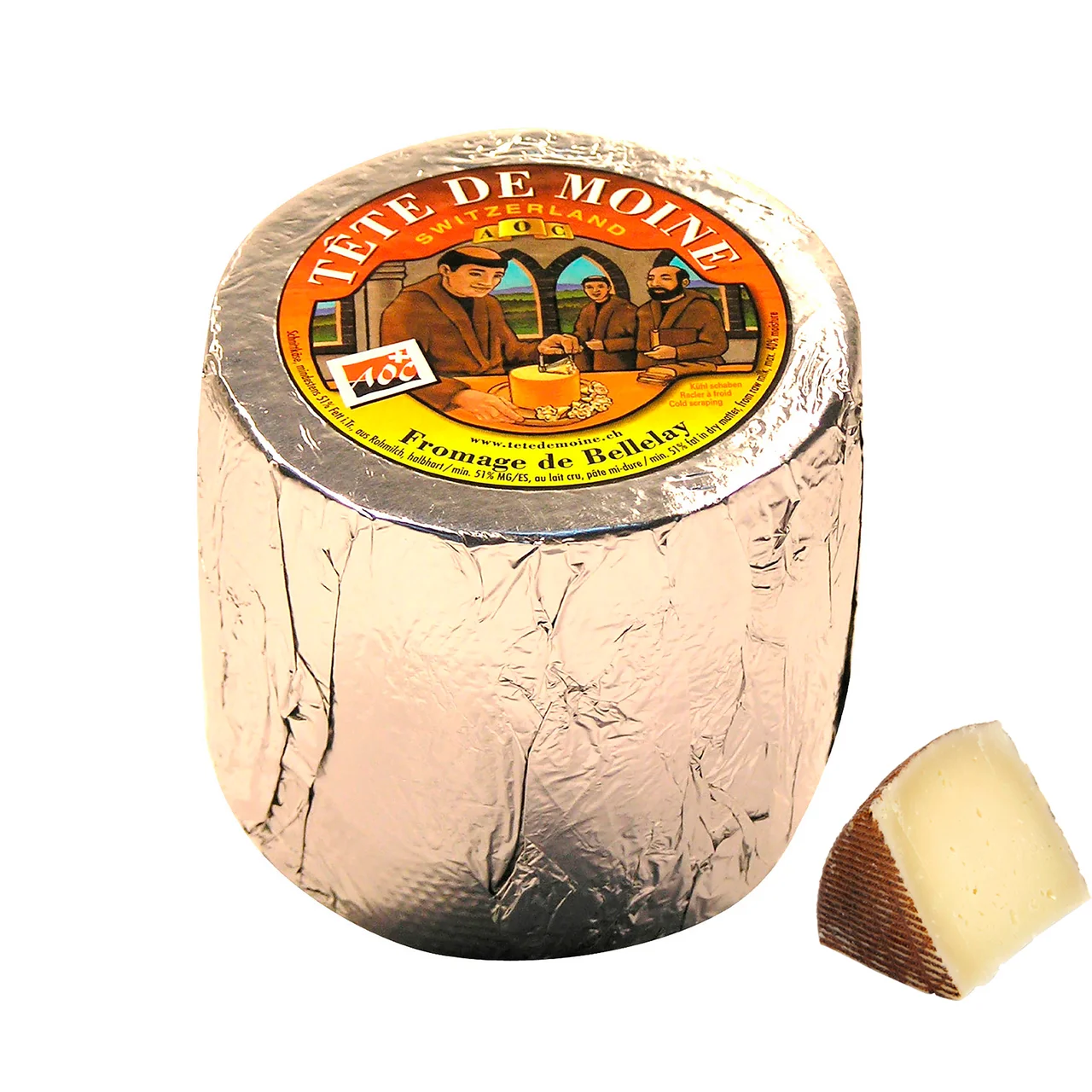 TGT Queso madurado Tête de Moine AOP con leche cruda - Corte flor