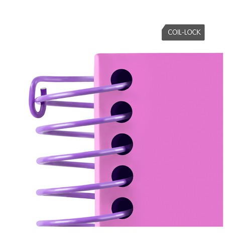 Cuaderno A4 tapa dura cuadriculado 5x5 mm 90 hojas 90 gr Sunset color turquesa. MILAN