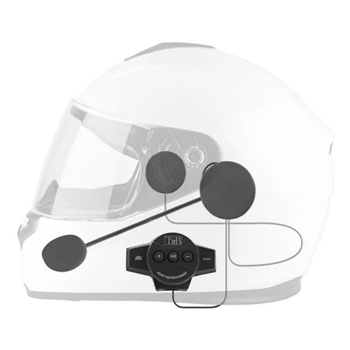 Kit de manos libres para casco con bluetooth y micrófono.