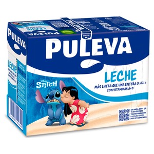 precios Puleva Leche De Vaca Entera Ligera (Sólo 2% De Materia Grasa) 6 X 1 L. en Alcampo