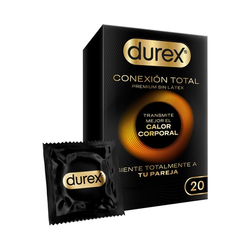 DUREX Conexión total Preservativos lubricados ultra finos sin latex 20 uds.