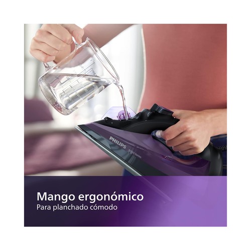 Plancha de vapor PHILIPS  DST5040/80, suela SteamGlide Plus, potencia 2600W.