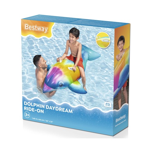 Delfín hinchable montador 1.68m x 66cm. BESTWAY