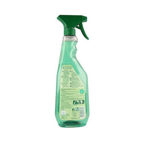 FROGGY Limpiacristales de pistola ecológico con alcohol, brillo sin rastros FROGGY 750 ml.