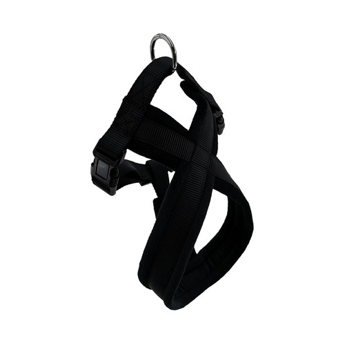 PRODUCTO ALCAMPO Arnés (2 cm) de color negro, para perros de tamaño M 40 - 50 cm.