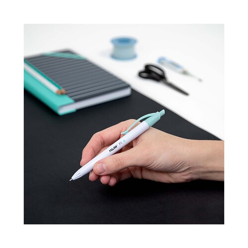 Blíster 1 bolígrafo P1 tinta azul, Edición +, MILAN.