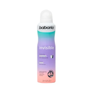 BABARIA Desodorante en spray para mujer con acción antimanchas y antitranspirante hasta 48 horas BABARIA Invisible 200 ml.