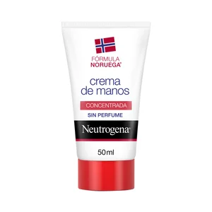 NEUTRÓGENA Crema de manos concentrada sin perfume, para alivio inmediato de manos agrietadas y secas 50 ml.
