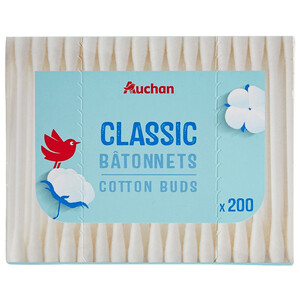 Imagen de PRODUCTO ALCAMPO Bastoncillos para bebe con punta de algodón 100% y palo de papel PRODUCTO ALCAMPO 200 uds.