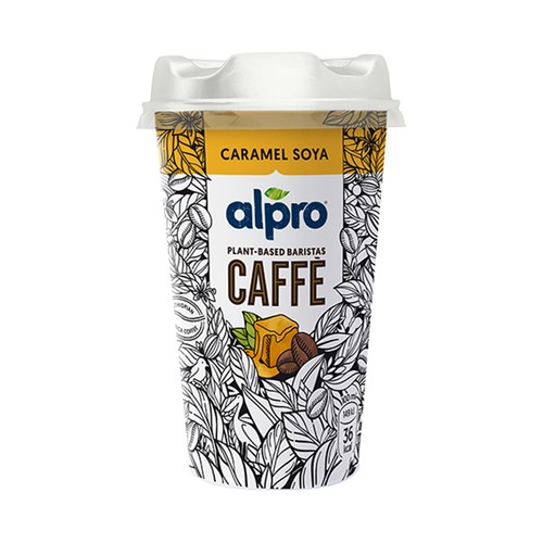 ALPRO Bebida vegetal de café etiope con una mezcla de soja y caramelo Caffé 200 ml.
