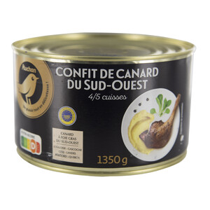 ALCAMPO GOURMET Muslos de pato confitado ALCAMPO GOURMET 745 g.