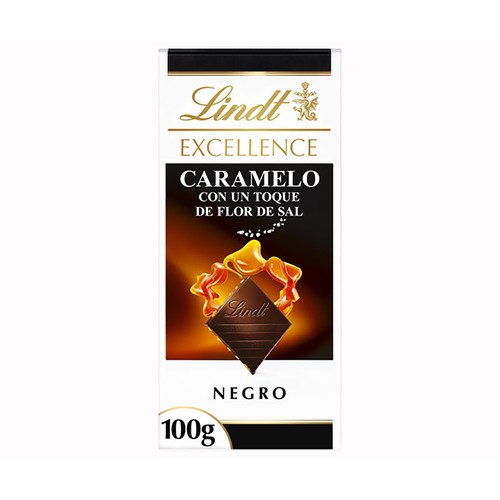 LINDT Chocolate negro 70 % cacao con sal 100 g.