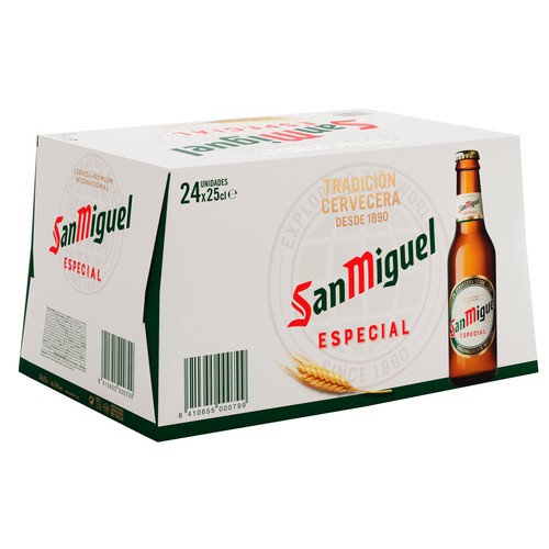 Cerveza SAN MIGUEL ESPECIAL pack 24 uds. x 25 cl.