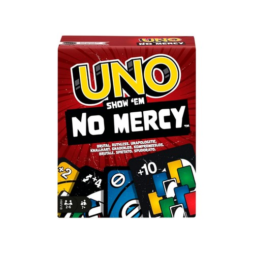 Juego de cartas UNO Show"Em No Mercy, +7 años, MATTEL.